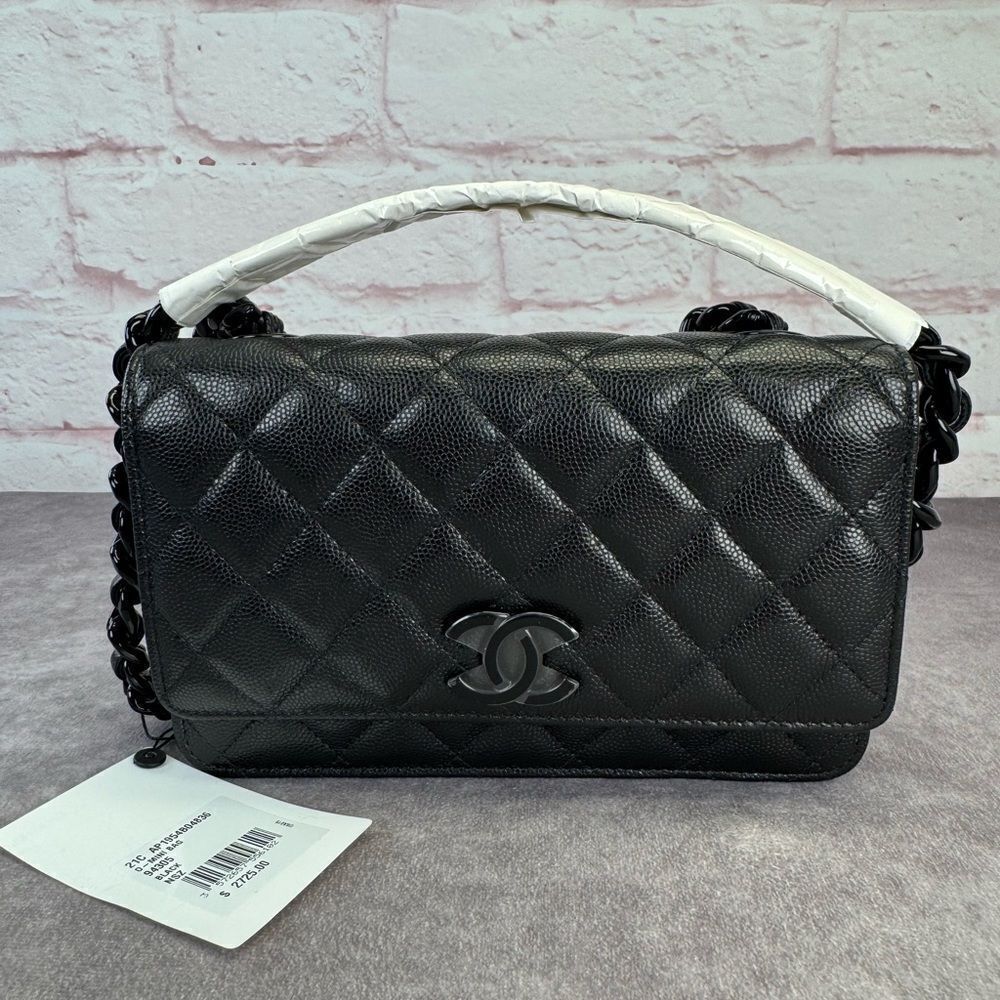 Chanel NEW Caviar My Everything Wallet on a Chain